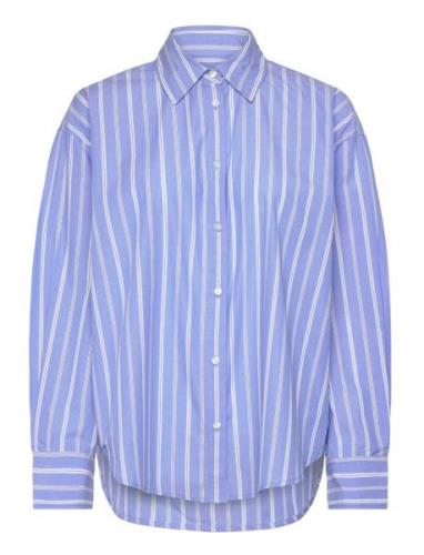 Slmerona Regular Shirt Tops Shirts Long-sleeved Blue Soaked In Luxury