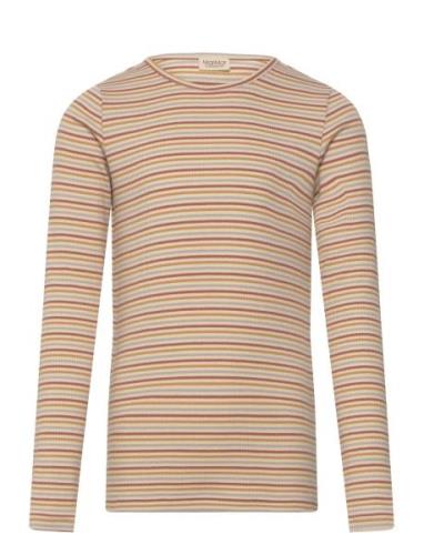 Tani Tops T-shirts Long-sleeved T-Skjorte Beige MarMar Copenhagen