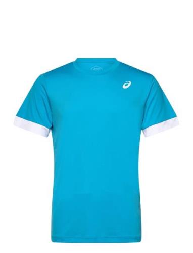 Men Court Ss Top Sport T-Kortærmet Skjorte Blue Asics