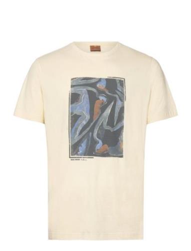 Mmgriver Bird Tee Tops T-Kortærmet Skjorte Cream Mos Mosh Gallery