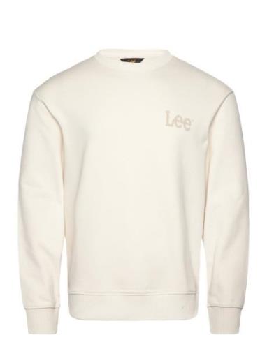 Wobbly Lee Sws Tops Sweatshirts & Hoodies Sweatshirts Cream Lee Jeans