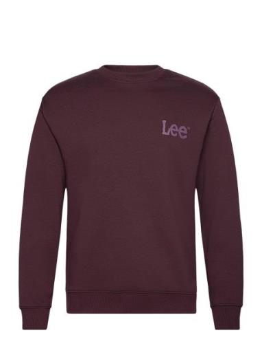 Wobbly Lee Sws Tops Sweatshirts & Hoodies Sweatshirts Burgundy Lee Jea...