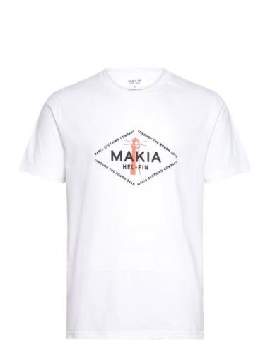 Seaside T-Shirt Tops T-Kortærmet Skjorte White Makia