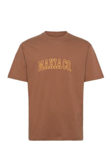 Nord T-Shirt Tops T-Kortærmet Skjorte Brown Makia