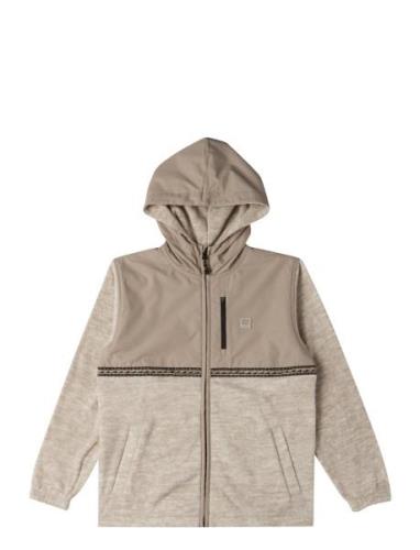 Boundary Lite Zip Tops Sweatshirts & Hoodies Hoodies Beige Billabong