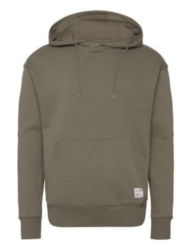 Sdlenz Hood Sw Tops Sweatshirts & Hoodies Hoodies Green Solid