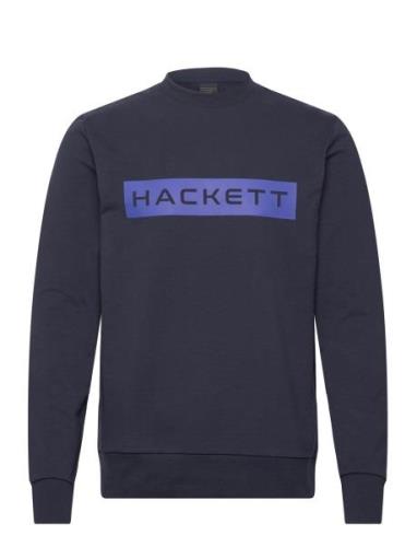 Hs Essential Sp Crew Tops Sweatshirts & Hoodies Sweatshirts Navy Hacke...