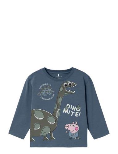 Nmmabrum Peppapig Ls Nreg Top Cplg Tops T-shirts Long-sleeved T-Skjort...