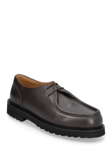 Lightweight Deck - Black Grained Loafers Flade Sko Brown S.T. VALENTIN