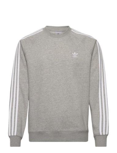 3-Stripes Crew Sport Sweatshirts & Hoodies Sweatshirts Grey Adidas Ori...