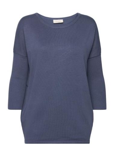 Fqj -Pu Tops Knitwear Jumpers Blue FREE/QUENT