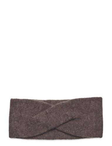 Wrap Headband Accessories Headwear Headbands Brown Davida Cashmere