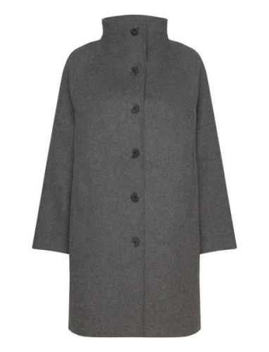 Slfvinni Wool Coat Outerwear Coats Winter Coats Grey Selected Femme