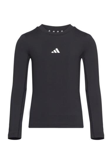 J Tf Ls Tee Tops T-shirts Long-sleeved T-Skjorte Black Adidas Sportswe...