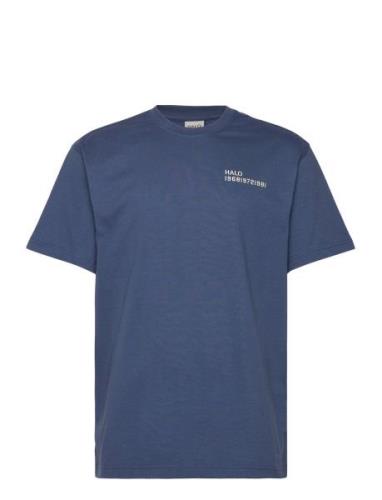 Halo Cold Shore T-Shirt Tops T-Kortærmet Skjorte Blue HALO