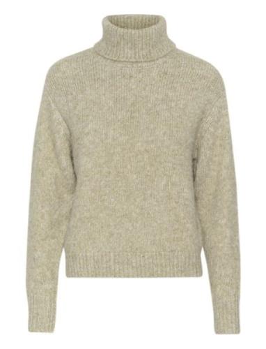 Katrina Ls Pullover Tops Knitwear Turtleneck Grey Kaffe