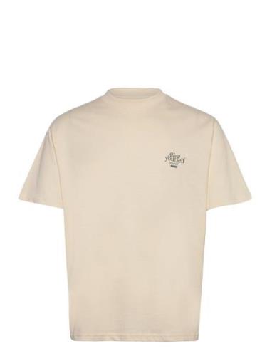 Wbbaine Eat Tee Designers T-Kortærmet Skjorte Cream Woodbird