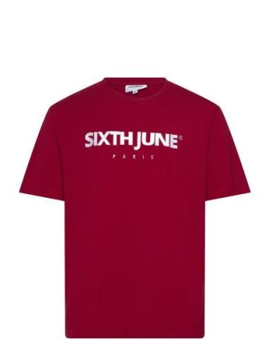 Essentiel Ss Tshirt Tops T-Kortærmet Skjorte Red SIXTH JUNE