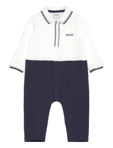 Ceremony Short All In Langærmet Body Navy BOSS