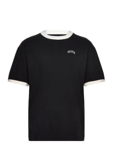 Hco. Guys Graphics Tops T-Kortærmet Skjorte Black Hollister