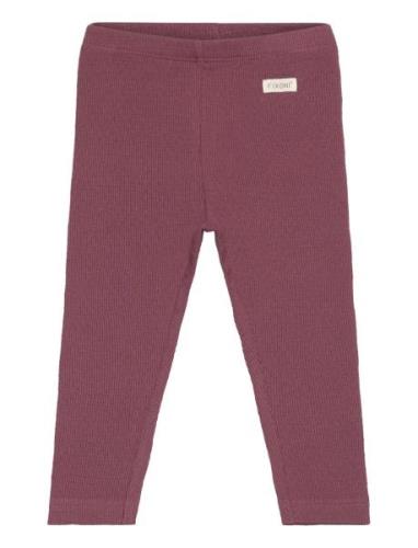 Leggings Rib Bottoms Leggings Burgundy Fixoni