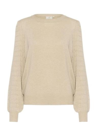 Kananna Pullover Tops Knitwear Jumpers Beige Kaffe