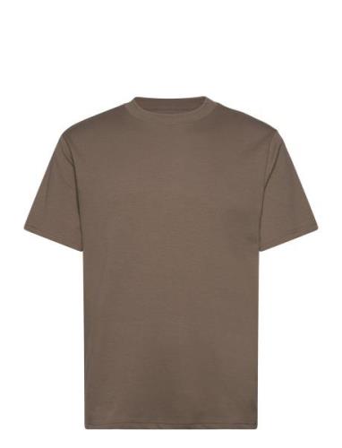 Hco. Guys Knits Tops T-Kortærmet Skjorte Brown Hollister