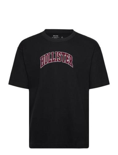 Hco. Guys Graphics Tops T-Kortærmet Skjorte Black Hollister