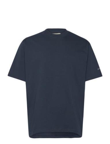 Wbbaine Noodle Tee Tops T-Kortærmet Skjorte Navy Woodbird