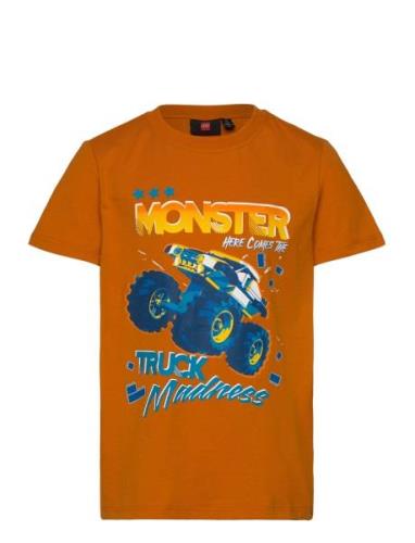 Lwtano 611 - T-Shirt S/S Tops T-Kortærmet Skjorte Orange LEGO Kidswear