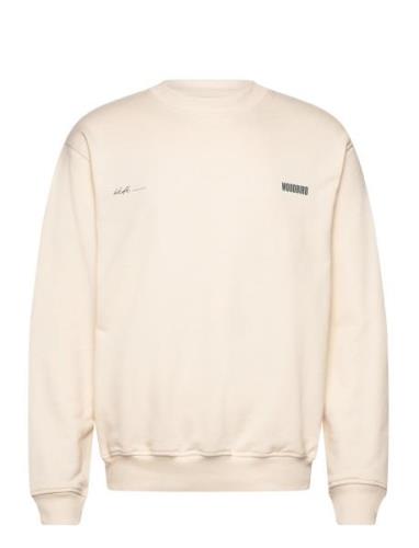 Wbcane 8410 Crew Designers Sweatshirts & Hoodies Sweatshirts Cream Woo...