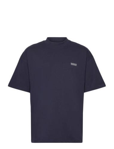 Wbbose Spot Tee Tops T-Kortærmet Skjorte Navy Woodbird