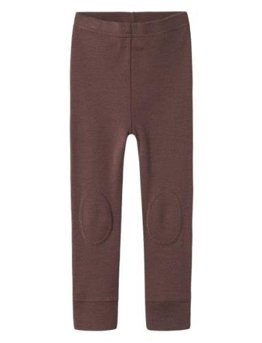 Nmfwillitus Wool Legging Bottoms Leggings Brown Name It