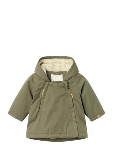 Nbmgodo Padded Loose Jacket Fo Lil Parka Jakke Khaki Green Lil'Atelier