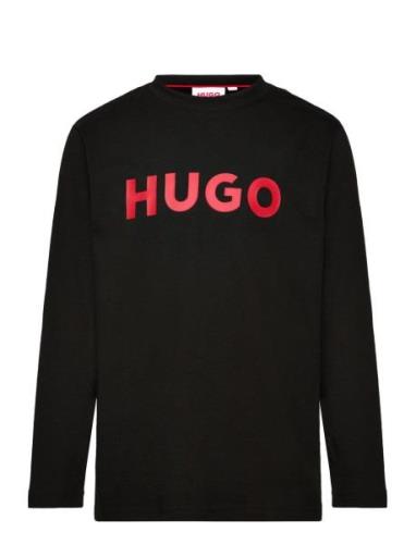 Long Sleeve T-Shirt Tops T-shirts Long-sleeved T-Skjorte Black Hugo Ki...