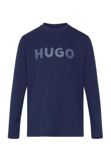 Long Sleeve T-Shirt Tops T-shirts Long-sleeved T-Skjorte Blue Hugo Kid...