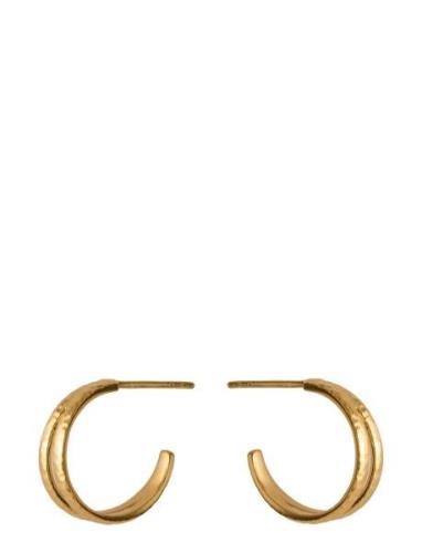 Poetry Hoops Accessories Jewellery Earrings Hoops Gold Pernille Corydo...