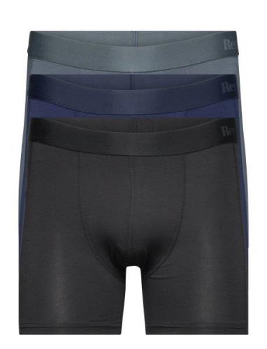 Kalle Bamboo 3-Pack Boxershorts Blue Resteröds