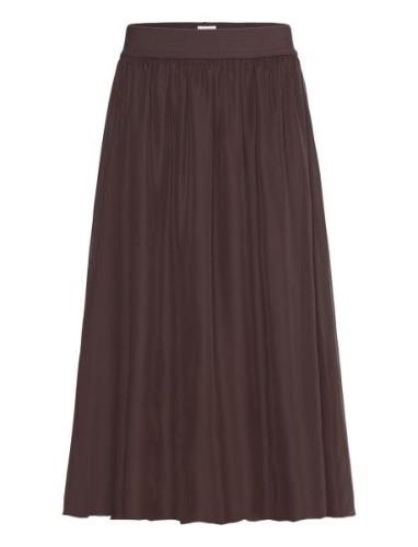 sz Skirt Knælang Nederdel Brown Saint Tropez