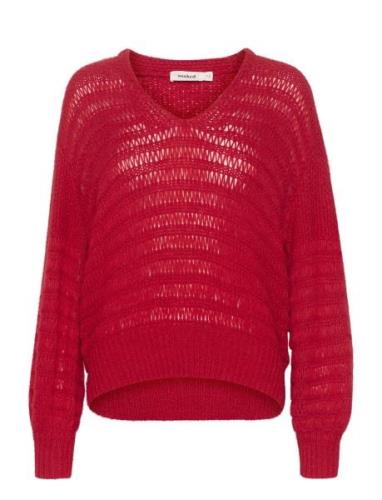 Slvirana Pullover Tops Knitwear Jumpers Red Soaked In Luxury