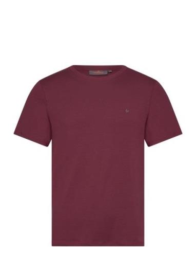 James Tee Designers T-Kortærmet Skjorte Burgundy Morris