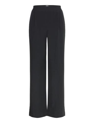 Celestsz Wide Leg Pants Bottoms Trousers Wide Leg Black Saint Tropez