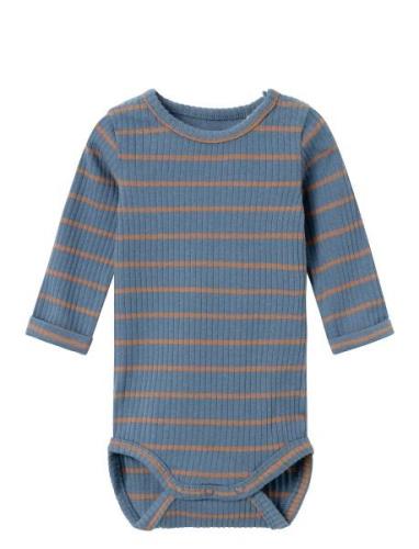 Nbmnuller R Ls Body Bodies Long-sleeved Blue Name It