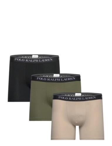 Stretch Cotton Boxer Brief 3-Pack Boxershorts Green Polo Ralph Lauren ...