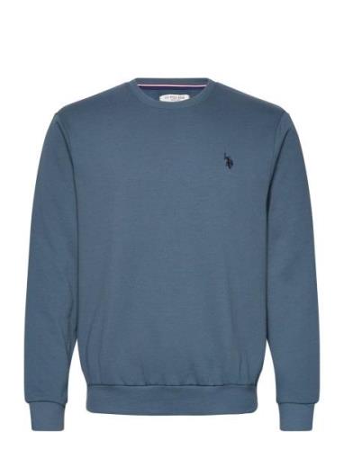 Uspa Sweat O Neck Adler Men Tops Sweatshirts & Hoodies Sweatshirts Blu...