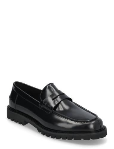 Richayl_Mocc_Bo Loafers Flade Sko Black BOSS