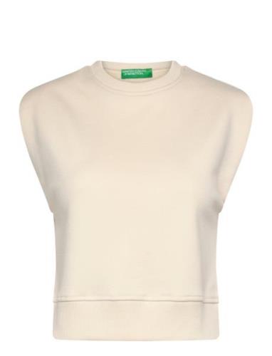 Sleeveless Sweater Tops T-shirts & Tops Sleeveless Beige United Colors...