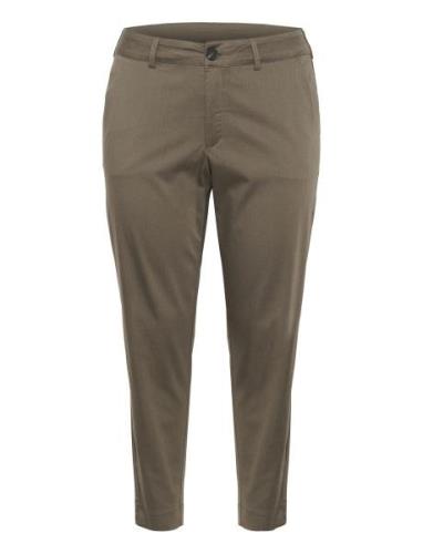 Kcleana Chino 7/8 Pants Bottoms Trousers Chinos Brown Kaffe Curve