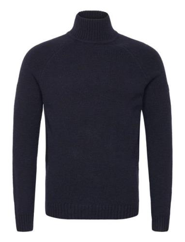 Bs Barbeau Regular Fit Knitwear Tops Knitwear Turtlenecks Navy Bruun &...