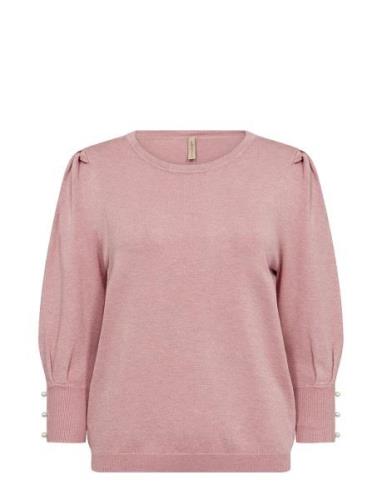 Sc-Dollie Tops Knitwear Jumpers Pink Soyaconcept